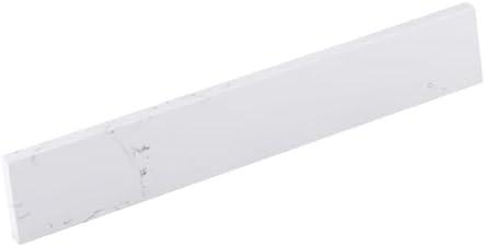 EQLOO 21 in. W x 4 in. H Engineered Stone Sidesplash for Bathroom Vanity Sink Top in Carrara White