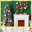 12 Pcs White Christmas Ball Ornaments Boho Decoration Farmhouse Jute Rope Hanging Balls Burlap Burlap Neutral Rustic Ornaments for Xmas Tree Wreath Garland Holiday Fireplace Decoration