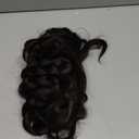 2 Pack Long DIY Braided Ponytail Extension with Hair Tie Straight Wrap Around Hair Extensions Ponytail(2#)