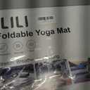 ILILI Foldable Yoga Mat 10mm, Extra Thick, Extra Long, 75x26x0.4 Inch, TPE
