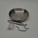 DELARLO Tri-Ply Stainless Steel Frying Pan, All Cooktops Compatible Up to 650, Oven Safe Induction Skillet, 12.5 inch Non toxic Cooking Surface, Fast & Even Heat, Durable Cookware