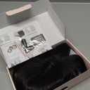 Hairro Human Hair Toppers with Wispy Bangs, 3D 360 Seamless Real Hair Toppers, Hand-Tied with 3.5"x4.7" U-shaped Base, Clip-In Hairpieces to Add Volume on Top, 12 Inch Natural Black