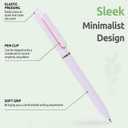 6pcs Gel Pens, 0.5mm Quick Dry Black Ink Fine Point Smooth Writing Pens, Cute Pens with Green Box for Journaling, Office, School Supplies