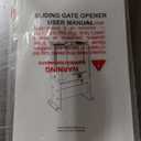 CO-Z CG5500 Automatic 5500 lb Sliding Gate Opener with 2 Remote Controls, Electric Rolling Driveway Fence Slide Gate Motor, Gate Operator Hardware Security System Kit for Sliding Gate Up to 40 Feet