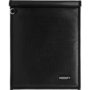 Faraday Bag (15 x 10 inches), Faraday Cage, Cell Phone Signal Jammer, Faraday Key Fob Protector, RFID Faraday Pouch Signal Blocker Anti-Theft Pouch, Anti-Hacking Case Blocker (Black)