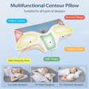 HOMCA Cervical Pillow Memory Foam Pillows - Contour Memory Foam Pillow for Neck Pain Relief, Orthopedic Neck Bed Pillow for Side Sleepers Back and Stomach