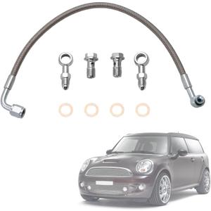 Turbo Turbocharger Oil Feed Line & Oil Return Line & Gasket Seals Set Fit for Mini Cooper R55 R56 R57 R58 R59 R60 R61 2007-2016# 11657534454, 11658617069, 11427557009