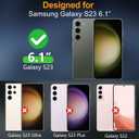 SPIDERCASE Designed for Samsung Galaxy S23 Case Waterproof,Built-in Screen & Camera Lens Protector[IP68 Underwater][Military Grade Shockproof] Full Body Protection Phone Case, Black/Clear