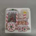 Christmas Snow Globes Dessert Train Water Glittering Lantern with 6H Timer Function Santa Snow Globe Christmas 3 AA Battery Operated for Xmas Festival Decorations Gifts (Dessert Train)