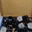 24 Pcs Chair Leg Floor Protectors Square,Black Silicone Felt Furniture Leg Pads Caps Covers for Hardwood Floors(Fit:1-1/16" to 1-5/8")