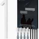 VONDERSO 8 Inch Large House Numbers for Outside, Zinc Alloy Address Numbers with Durable Stain-Resistant White Stone Powder Coating, Heavy-Duty Door Numbers for Home or Business (Number 1,Matte White)