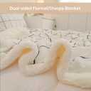 Sherpa Fleece Throw Blanket for Couch - Thick and Warm Bed Blanket Dual Sided,Soft Fuzzy Plush Throw Blanket,Throw Size 40x60 Inches (Checkered White)