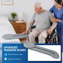 Slide Board Transfer to Wheelchair with 360° Rotating Turntable for Patient
Grey,slide board for transferring,Heavy-Duty Slide Board with Non-Slip Surface Home Care Mobility Aid for Seniors&Caregivers