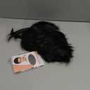 PARTY ZONE Short Black Luffy Cosplay Wig-80s Outfit For Men Synthetic Bowl Cut Mushroom Hair Anime Wigs Old Man Movie Party Halloween Vector Costume Wig (Black)