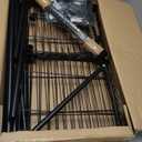 Ulif M1 Closet Storage Organizer System, 6 Tiers Heavy Duty Metal Garment Rack with 3 Expandable Hanger Rods, Wall Mounted Space Saver Suits from 5.4-8.7 ft. Width, 71.2H x 14D, 700LBS, Black