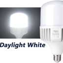 400W-500W Equivalent LED Light Bulb,6000 Lumen 5000K Bright Daylight White Bulbs,High Lumen E26/E27 Medium Base for Outdoor Indoor Garage Warehouse Workshop Factory Street Backyard Large Area