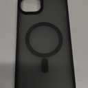 Thomo Upgraded Magnetic for iPhone 15 Plus Case [Compatible with Magsafe] [Mil-Grade Protection], Pocket-Friendly, Slim Translucent Phone Case Cover for iPhone 15 Plus 6.7", Black