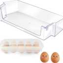W11239961 W10900538 Door Shelf Bin Compatible for Whirlpool Refrigerator Door Shelf/Whirlpool Fridge Door Shelves/Whirlpool Fridge Door Shelf Bin by MIFLUS-with Additional Egg Tray