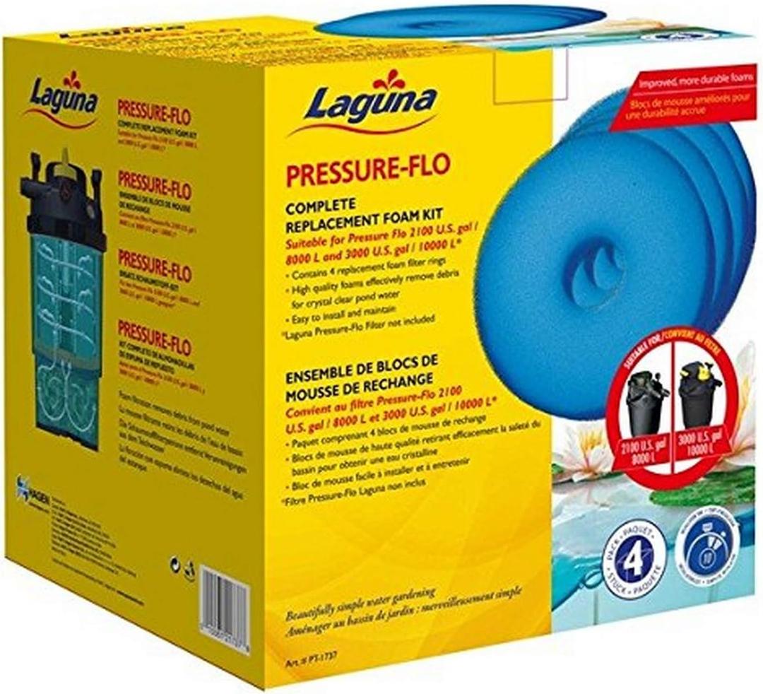 Laguna Pressure Flo Foam, 4 Pack  27 cm. Replacement Pond Filter Media (PF3000)