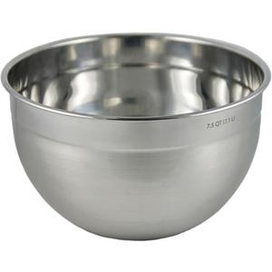 Tovolo XL Mixing Bowl Stainless Steel 7 Quart Extra Large Metal Mixing Bowls, Dishwasher Safe Big Deep Metal Bowl for Baking and Cooking Prep with Easy Pour Lip, Bowl for Salad Mixing Bread Kneading