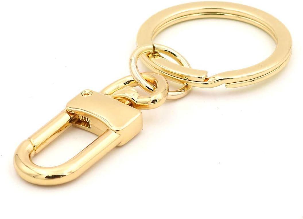 NEXT FASHION Purse Key Charm Key Ring Clasp Gold Tone For Handbag & Purse (Gold)