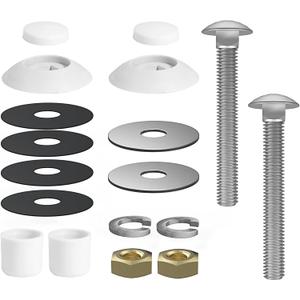 Diving Board Bolt Kit, Diving Board Mounting Kit for Two Hole Residential Pool Diving Board, Diving Board Bolts Kit Compatible Diving Boards for Inground Pools