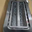 4 Slice Toaster, NIKLEMON Full Stainless Steel Toaster with LED Display, Touch Buttons with Long Extra Wide Slots, Bagel, Defrost, Reheat, Cancel Functions, Removable Crumb Tray, 1300W