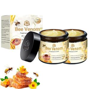 Turonu Bee Venom Cream, Bee Venom Mole and Wart Treatment Cream, Professional Bee Venom Skin Treatment Cream, New Zealand Bee Venom Gel, Natural Bee Venom Repair Cream for All Parts of The Body (2PCS)
