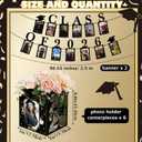 Hahafelt 42 Pcs Graduation Black and Gold Decorations, 6 Light up Picture Decorative Boxes 2 Class of 2026 Photo Banner 18 Balloons 10 Hanging Swirls 2026 Grad Party Supplies for High School College