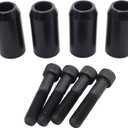 Black 2pcs Motorcycle Crash Bar Guard Ball Engine Guard Collision Protector Lever Head Fit for Harley