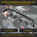Dasbecan 55398938AC Front Suspension Stabilizer Bar Kit (Including Bushing, Bushing Retainer, Hex Head Screw) Compatible with Dodge Ram 1500 09-10 Ram 1500 11-18 Ram 1500 Classic 19-22 4WD
