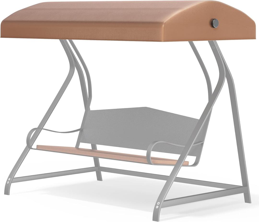 GCS00229C Swing Canopy Replacement 77" L x 46.5" W Fit for GT Porch & Purple Leaf Brentley Awning Swings, 400D High-Density Polyester, PU Waterproof, UV Resistant, Tear Resistant (Frame Not Included) GCS00229C Swing Canopy Replacement 77" L x 46.5" W Fit for GT Porch & Purple Leaf Brentley Awning Swings, 400D High-Density Polyester, PU Waterproof, UV Resistant, Tear Resistant (Frame Not Included)