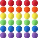 30 Pcs Colourful Mini Soft Foam Balls Assorted Lightweight Mini Play Balls Sponge Balls for Crafts Birthday Party Favors Bag Gifts Fillers Carnival Prizes Gift for Classroom (Colourful)