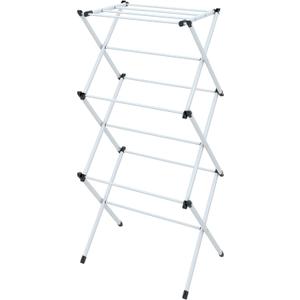 Mabel Home Foldable Clothes Drying Laundry Rack Clothes Airer (White) (One Size)