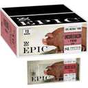 EPIC Uncured Bacon and Pork Bars, Paleo Friendly, Protein Snacks, 12 Ct, 18 oz