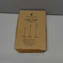 EAST FLAME Candle Holder - 3 PCS Candlestick Holders - Vintage Candle Stick Holder - Modern Decorative Centerpiece - Cozy Atmosphere Gift for Home Decor, Wedding, Black Taper