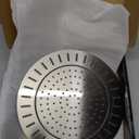 BRIGHT SHOWERS Rain Shower Head, 9 Inch High Pressure Waterfall Showerhead with Adjustable Angle and Anti-clogging Silicone Nozzles, Luxury Bathroom Overhead Shower, Brushed Nickel