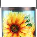 Hanging Solar Lantern Outdoor Waterproof LED Solar Lights Sunflower Decorative Solar Lanterns Tabletop Lamp for Outdoor Patio Garden Yard Decor