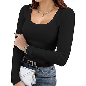 IN'VOLAND Womens Plus Size Long Sleeve Neck Basic Tee Tops Loose Fit Fall Outfits for Women 18W