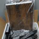 SUPERJARE Nightstand with Charging Station, Bed Side Table with Adjustable Fabric Drawer, Night Stand for Bedroom, 3-Tier Storage End Table, for Living Room, Rustic Brown and Black (M (11.8"D x 15.7"W x 23.4"H))