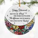 Retirement Gifts for Women & Men: Retirement Ornaments, Farewell Gifts for Retiring Coworkers, Retired Gift for Coworker, Friend, Boss, Employee, Teacher, Nurse  Christmas OrnamentsStyle F