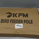 Bird Feeder Pole 92 Inch, Bird Squirrel Proof Baffle Heavy Duty Stand Feeding Station for Outside Backyard Garden Wild Birds Watching