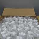 Dandat 120 Pcs Empty Foam Pump Bottles Bulk 2oz/60ml Mini Plastic Refillable Soap Dispenser Bottles for Shampoo Lotion Lash Cleanser Foaming Travel Cleaning Cosmetic