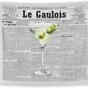 WNAGT Vintage Dirty Martini Tapestry Wall Hanging, Gifts for Martini Cocktail Lovers, Retro Newspaper Cocktail Wall Blanket Decor for Bedroom Home Bar Pub Lounge, 50x60 Inch
