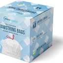 SIMPLI-MAGIC Drawstring Tall Trash Bags, 8 Gallon Custom Made with Premium Materials (120 Pack)