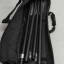 EMART Pipe and Drape Backdrop Stand Kit, 10ftx10ft Heavy Duty Adjustable Photo Background, Metal Frame with Flat Base for Wedding, Birthday Party, Banquet Decorations-Black