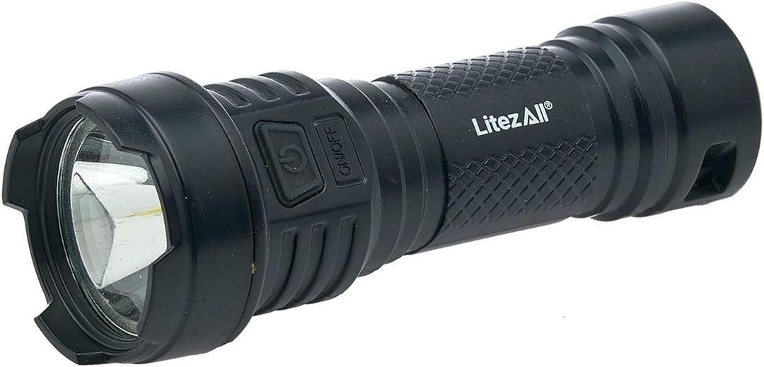Litezall Rechargeable 120 Lumen Flashlight Black