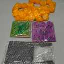 Geelin Day of The Dead Altar Kit Dia De Muertos Altar Decor Set Include 3-Tier Black Wooden Stand, 2 Papel Picado Banner String Flags, 5ft Artificial Marigold Flowers Garland for DIY Party Decoration