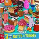 Ceaco - Brian Cook - Butts on Things - Sweet Cheeks - 500 Piece Jigsaw Puzzle