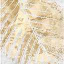 Fine Art Canvas Tropical Gold Canvas Wall Decor by Artist Belle Maison for Living Room, Bedroom, Bathroom, Kitchen, Office, Bar, Dining & Guest Room - Ready to Hang - 38 in x 26 in